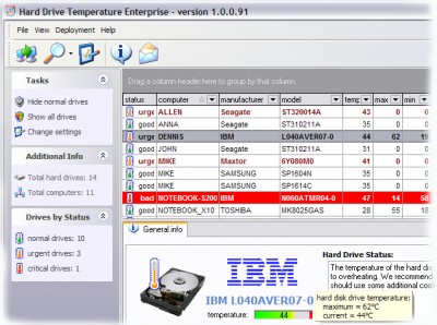 HDD Temperature Enterprise 1.0.90 screenshot HDD Temperature Enterprise 1.0.90 screenshot