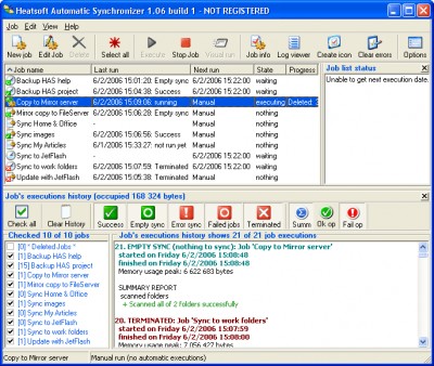 Heatsoft Automatic Synchronizer 1.05 screenshot Heatsoft Automatic Synchronizer 1.05 screenshot