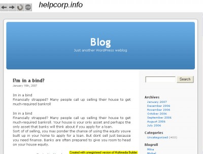 helpcorp.exe 1.0 screenshot