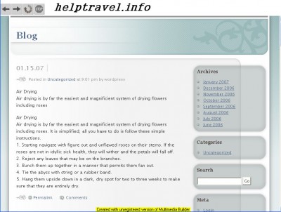 helptravel.exe 1.0 screenshot