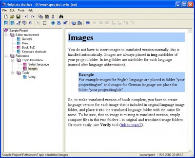 Helptrix 1.3 screenshot
