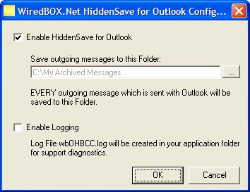 HiddenSave for Outlook 1.0 screenshot HiddenSave for Outlook 1.0 screenshot