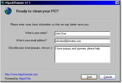 HijackRemote 1.0 screenshot