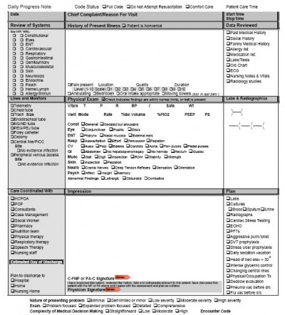 Hospitalist Followup Template 2 screenshot