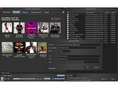 Hot MP3 Downloader 3.3.9.6 screenshot Hot MP3 Downloader 3.3.9.6 screenshot