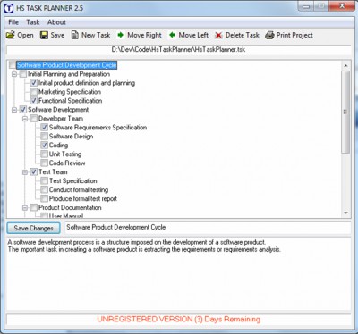 HS Task Planner 1.0 screenshot