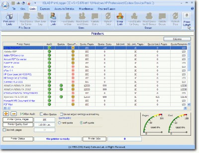 HSLAB Print Logger PE 5.1.49 screenshot HSLAB Print Logger PE 5.1.49 screenshot