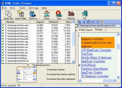HTML Code Cleaner 4.21.0 screenshot