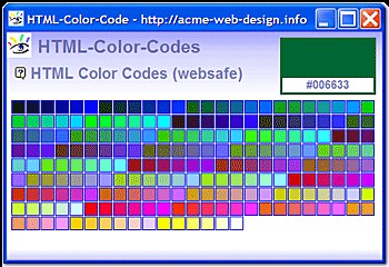 HTML-Color-Codes 40.27a screenshot HTML-Color-Codes 40.27a screenshot