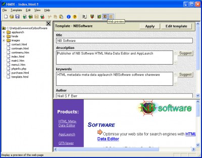 HTML Meta-data Editor 1.0.1 screenshot HTML Meta-data Editor 1.0.1 screenshot