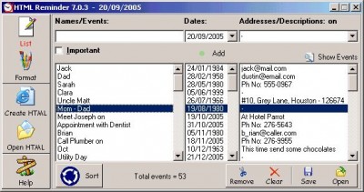 HTML Reminder 7.0.3 screenshot HTML Reminder 7.0.3 screenshot
