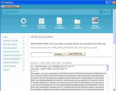 HTMLBlock v1.90 v.1.90 screenshot