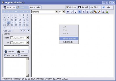 HyperCalendar 2 2.51 screenshot