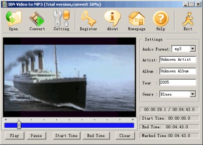 IBN Video to MP3 2.0.5 screenshot IBN Video to MP3 2.0.5 screenshot