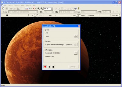 IC Capture.AS - FireWire Camera Control Software f 1.0 screenshot IC Capture.AS - FireWire Camera Control Software f 1.0 screenshot