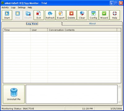 ICQ Spy Monitor 2006 4.5 screenshot