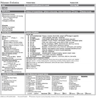 ICU New Patient Evaluation 2 screenshot