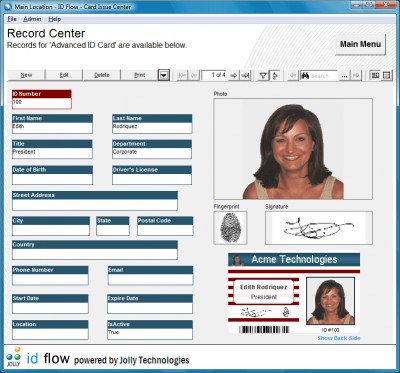 ID Flow Photo ID Card Software 6.0 screenshot