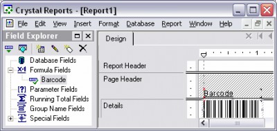 IDAutomation Barcode UFL for Crystal Reports 3.0 screenshot