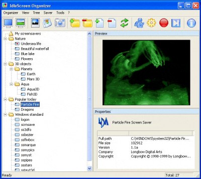 IdleScreen Organizer 1.42 screenshot IdleScreen Organizer 1.42 screenshot