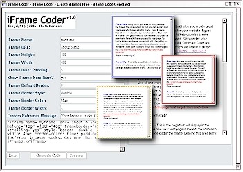 iFrame Coder 1.0 screenshot iFrame Coder 1.0 screenshot