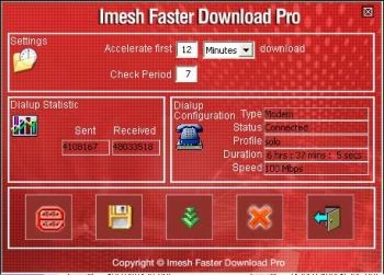 Imesh FasterDownload Pro 2.8 screenshot