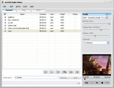 ImTOO Audio Maker 3 3.7.37.052 screenshot ImTOO Audio Maker 3 3.7.37.052 screenshot