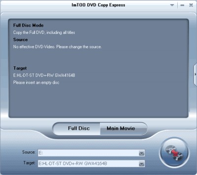 ImTOO DVD Copy Express 2.1.20.053 screenshot ImTOO DVD Copy Express 2.1.20.053 screenshot