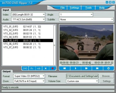 ImTOO DVD Ripper Platinum 5.0.77.092 screenshot ImTOO DVD Ripper Platinum 5.0.77.092 screenshot