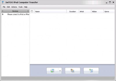 ImTOO iPod Computer Transfer 1.0.49.092 screenshot ImTOO iPod Computer Transfer 1.0.49.092 screenshot