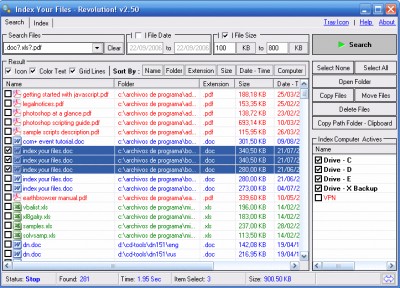 Index Your Files - Revolution! v1.4 screenshot