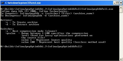Infima Jpeg Optimization SDK 1.3 screenshot