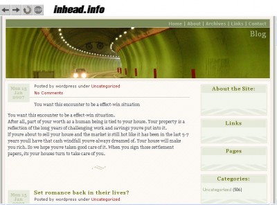 inhead.exe 1.0 screenshot