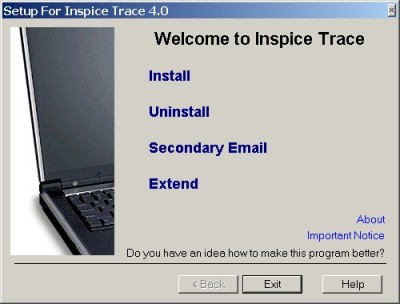 Inspice Trace Basic 4.0 screenshot Inspice Trace Basic 4.0 screenshot