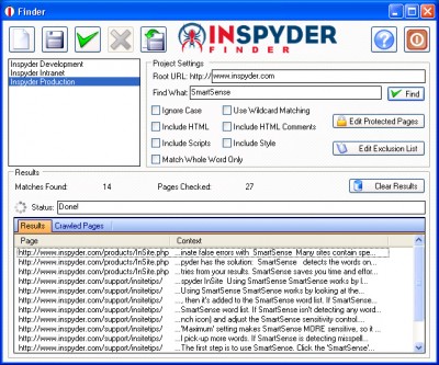 Inspyder Finder 1.1.1 screenshot