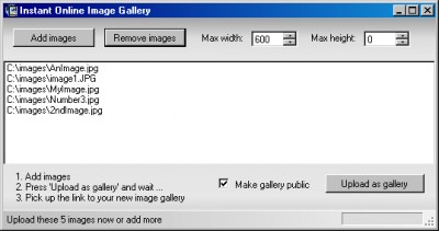 Instant Online Image Gallery 1.2.5.21 screenshot Instant Online Image Gallery 1.2.5.21 screenshot