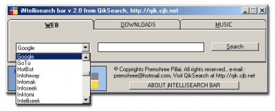 Intellisearch Bar 2.0 screenshot