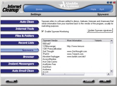 Internet Cleanup for Windows 4.0 screenshot Internet Cleanup for Windows 4.0 screenshot