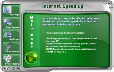 Internet Speed up 4.2.0.2 screenshot Internet Speed up 4.2.0.2 screenshot