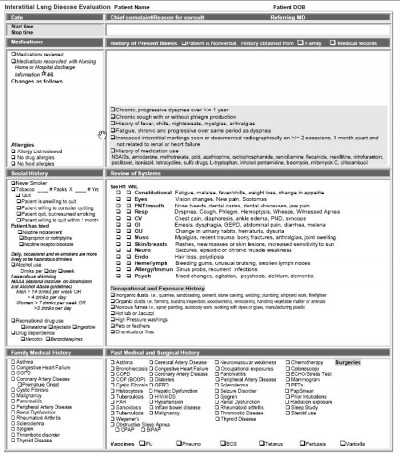 Interstitial Lung Disease Evaluation 2 screenshot Interstitial Lung Disease Evaluation 2 screenshot
