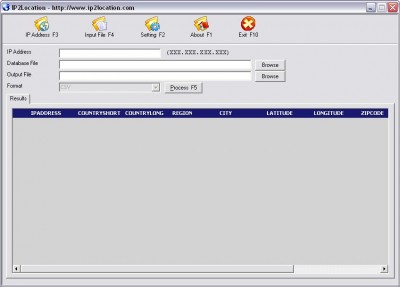 IP2Location Application 1.00 screenshot IP2Location Application 1.00 screenshot