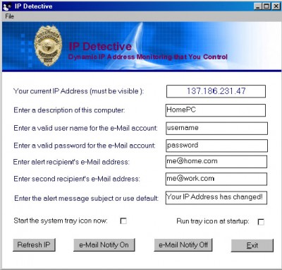 IPD Personal with e-mail alert 3.2 screenshot