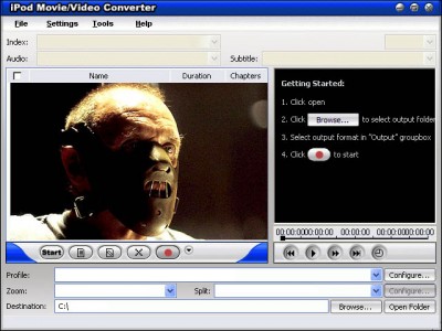 IPOD MOVIE CONVERTER PRO 2007.10902 screenshot