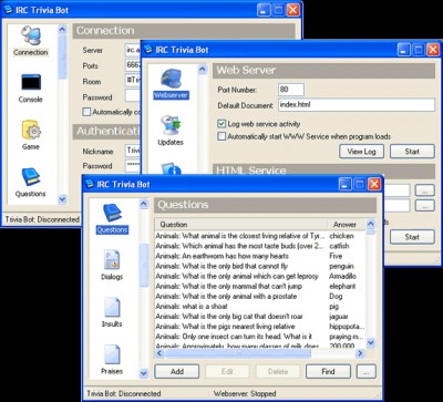 IRC Trivia Bot 2.7 screenshot IRC Trivia Bot 2.7 screenshot