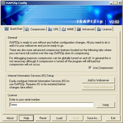 ISAPIZip 2.02 screenshot ISAPIZip 2.02 screenshot