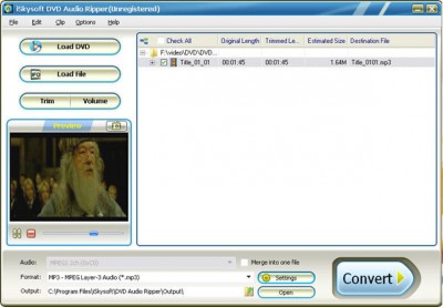 iSkysoft DVD Audio Ripper 1.5.22 screenshot iSkysoft DVD Audio Ripper 1.5.22 screenshot