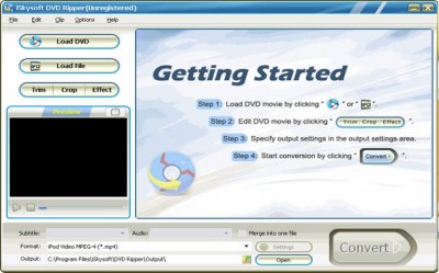 iSkysoft DVD Ripper for Windows 1.5.20 screenshot