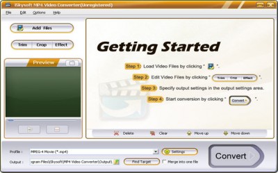 iSkysoft MP4 Video Converter 1.5.20 screenshot iSkysoft MP4 Video Converter 1.5.20 screenshot