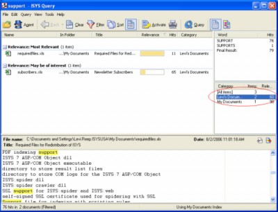 ISYS:desktop 7 screenshot