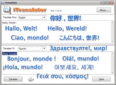 iTranslator 1.6.0 screenshot iTranslator 1.6.0 screenshot